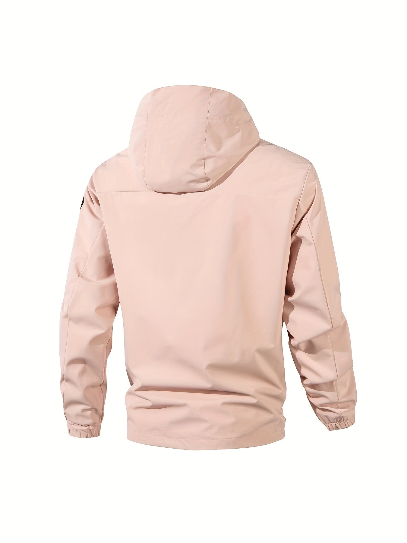 Women's Plus Size Windproof Hooded Jacket with Multiple Pockets Zippered Compartments and Adjustable Hood Machine Washable for Hiking Camping and Spring Fall Adventures