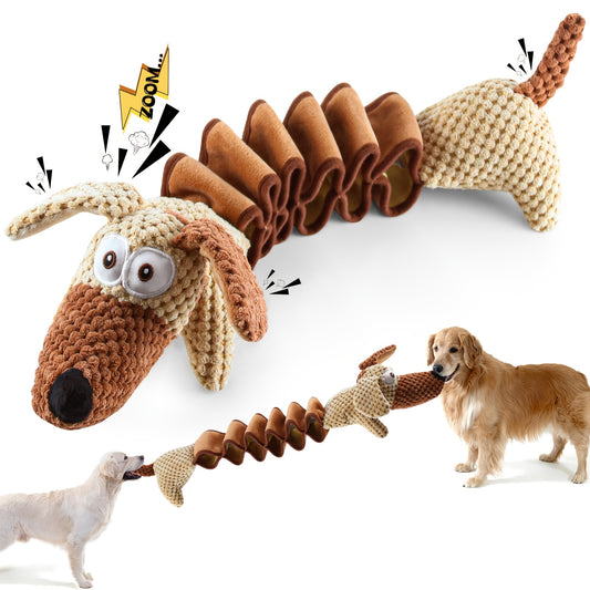 Crinkled Paper Filled Large Squeaky Dog Toys Pull Dog Bite Toys For All Sizes Without Battery Pet Supplies