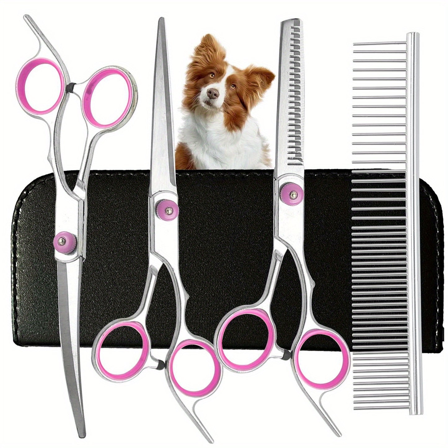 5-in-1 Professional Dog Beauty Scissors Knife Set for Pets