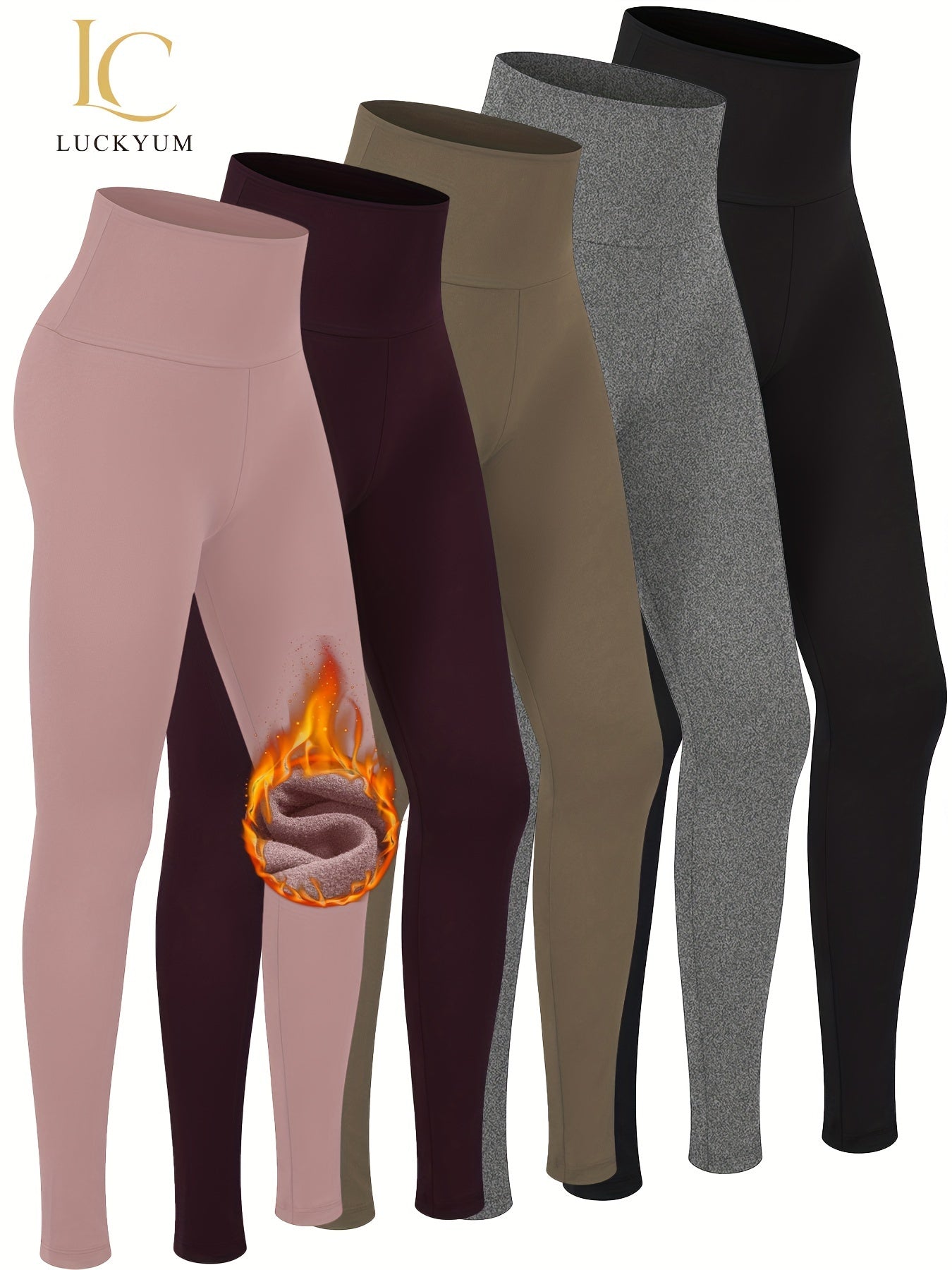 Warm Thermal High Waisted Leggings by Dynamic Deals Direct