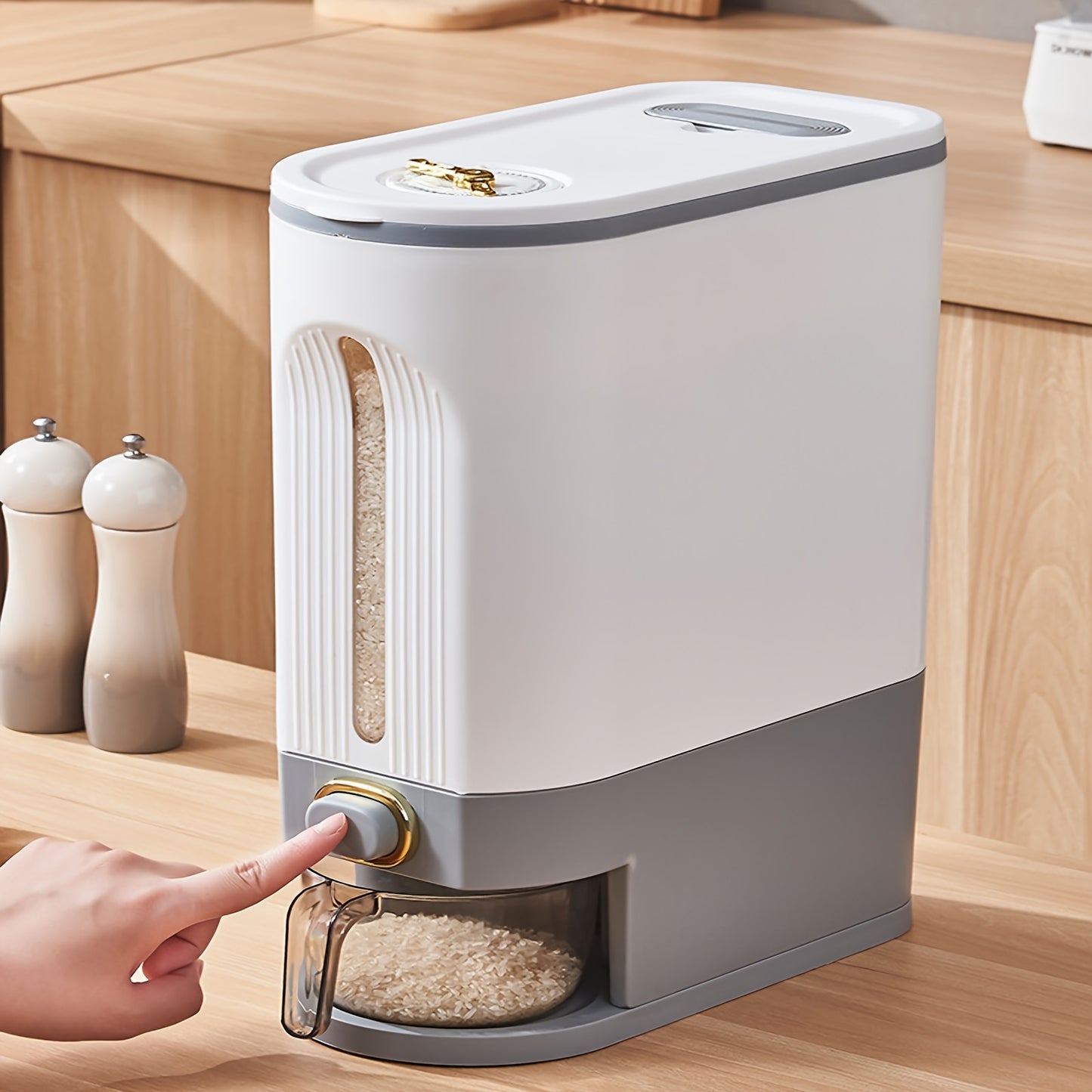 Dynamic Deals Direct Rice Dispenser With Measuring Cup