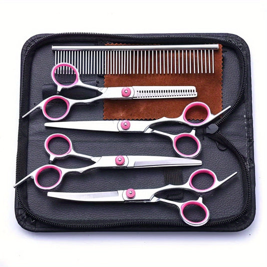 5-in-1 Professional Dog Beauty Scissors Knife Set for Pets