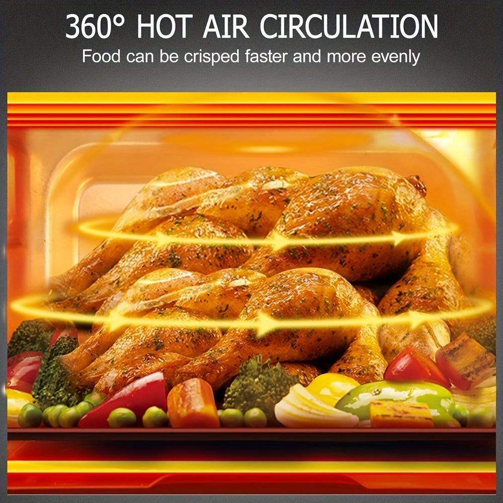 6.5 Quart Air Fryer Electric Hot Airfryers Oven Oil Free Cooker with 8 Presets, Digital LCD Touch Screen, Non-Stick Basket