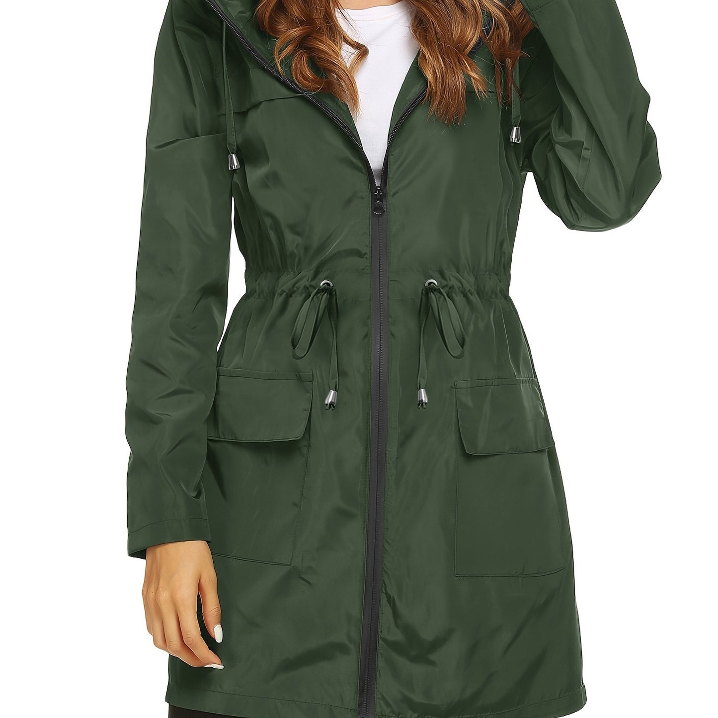 BASHAFO Hooded Raincoat Lightweight Portable Rainy Season