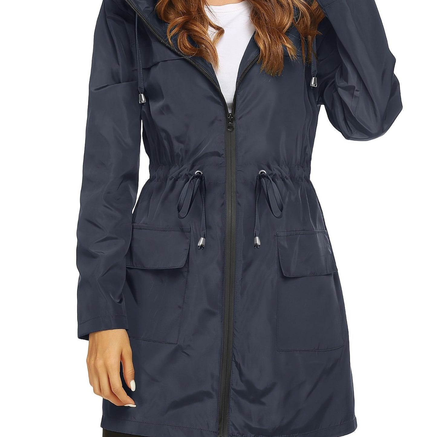 BASHAFO Hooded Raincoat Lightweight Portable Rainy Season