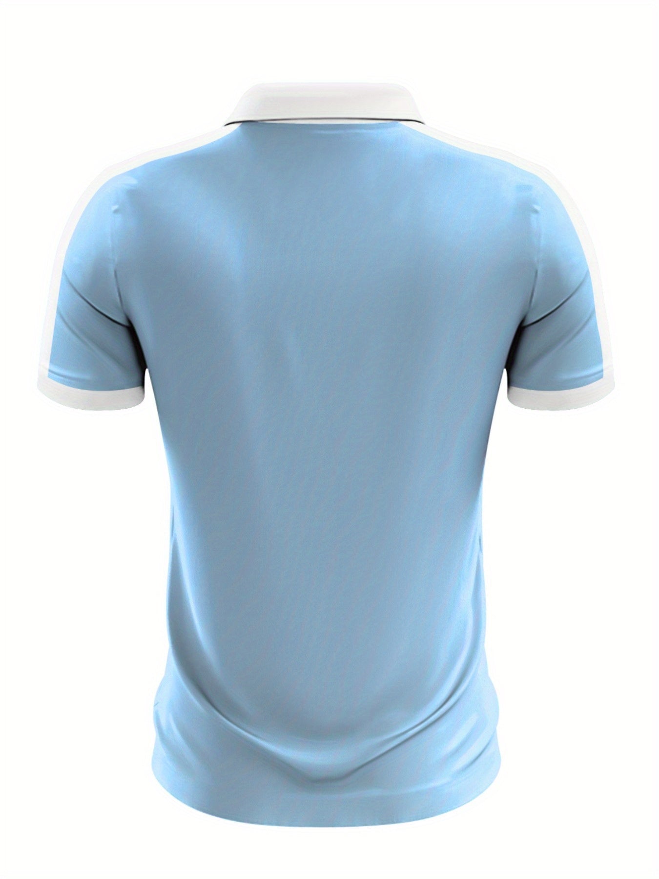 Men's Classic Retro Striped Shirt - Short Sleeve Navy Blue