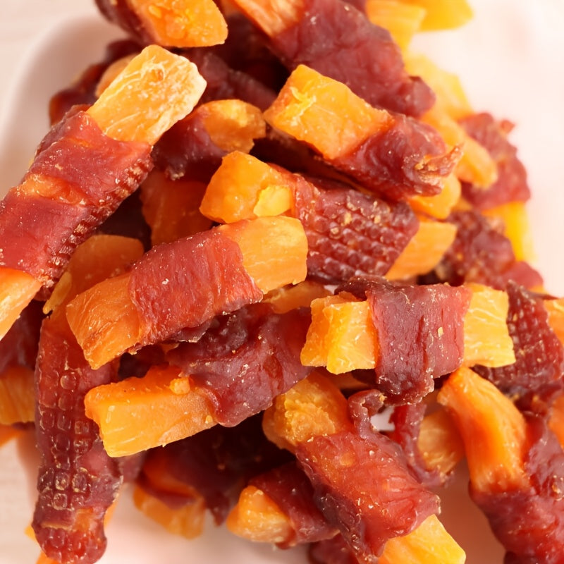 Sweet Potato And Chicken Wrapped Fries Dog Treats Balanced Nutrition For All Breeds And Sizes Dental Health Dog Food Skinless Ingredient Treats