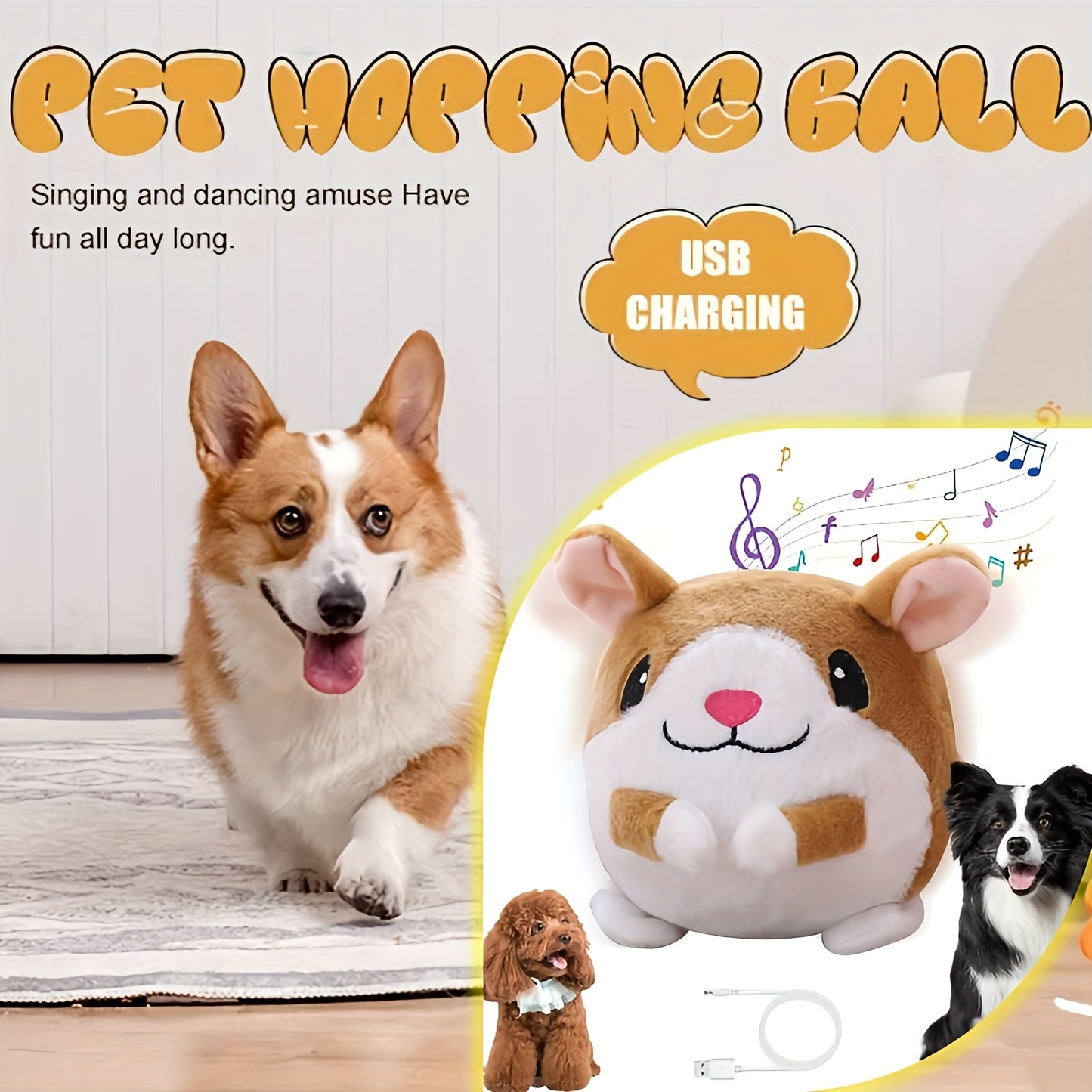 Active Moving Pet Plush Toy for Interactive Dog Fun