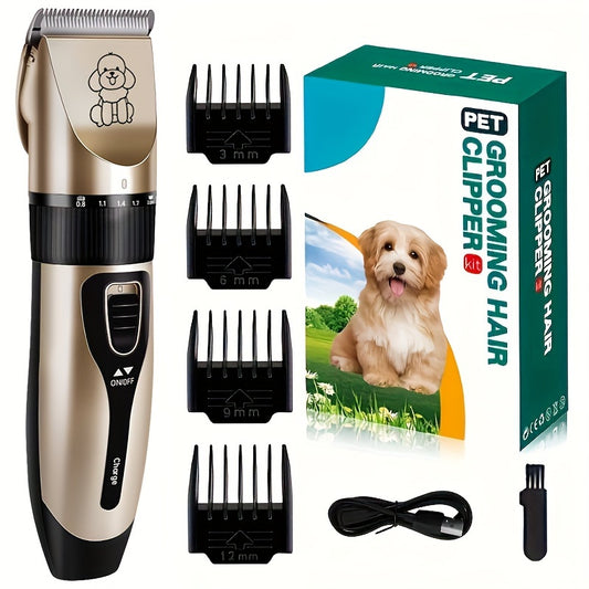 Low-Noise Professional Cordless Pet Grooming Clipper