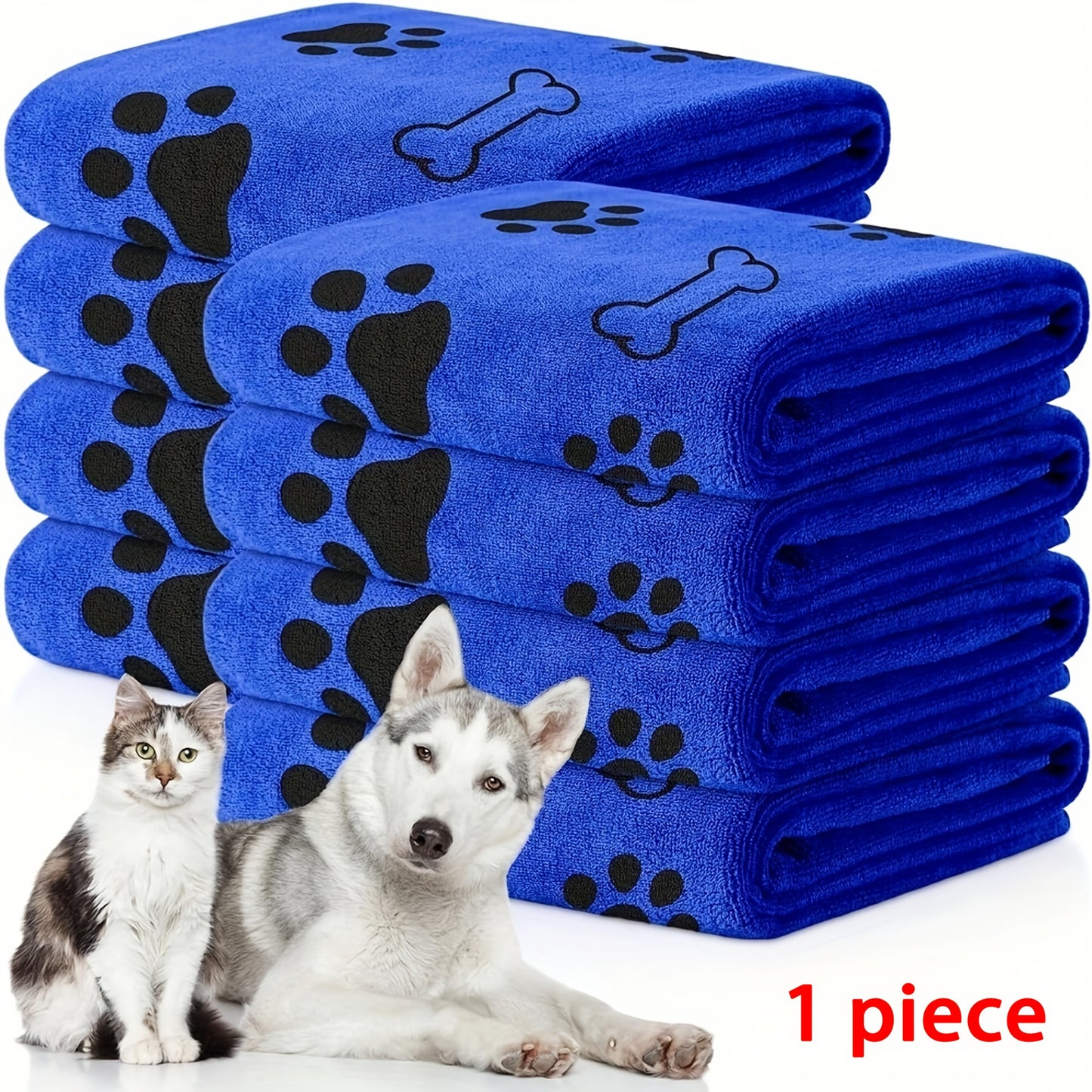 One Pet Bath Towel Quick Drying Absorbent For Dogs Cats