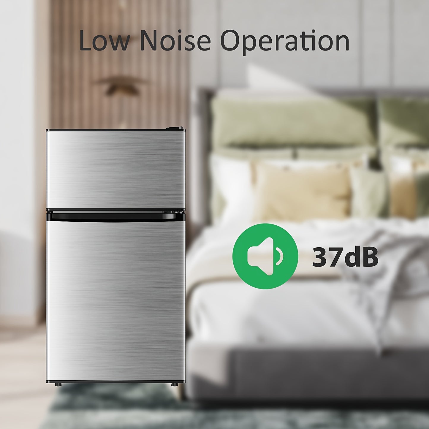 Half Scale Compact Double-Layer Refrigerator Freezer Two Mode