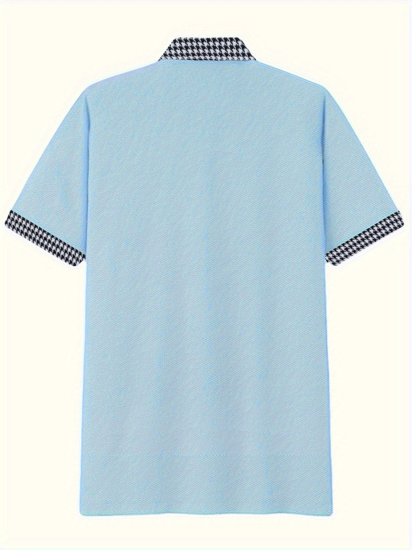 Stylish and Comfortable Men's Plus Size Plaid Polo Shirt