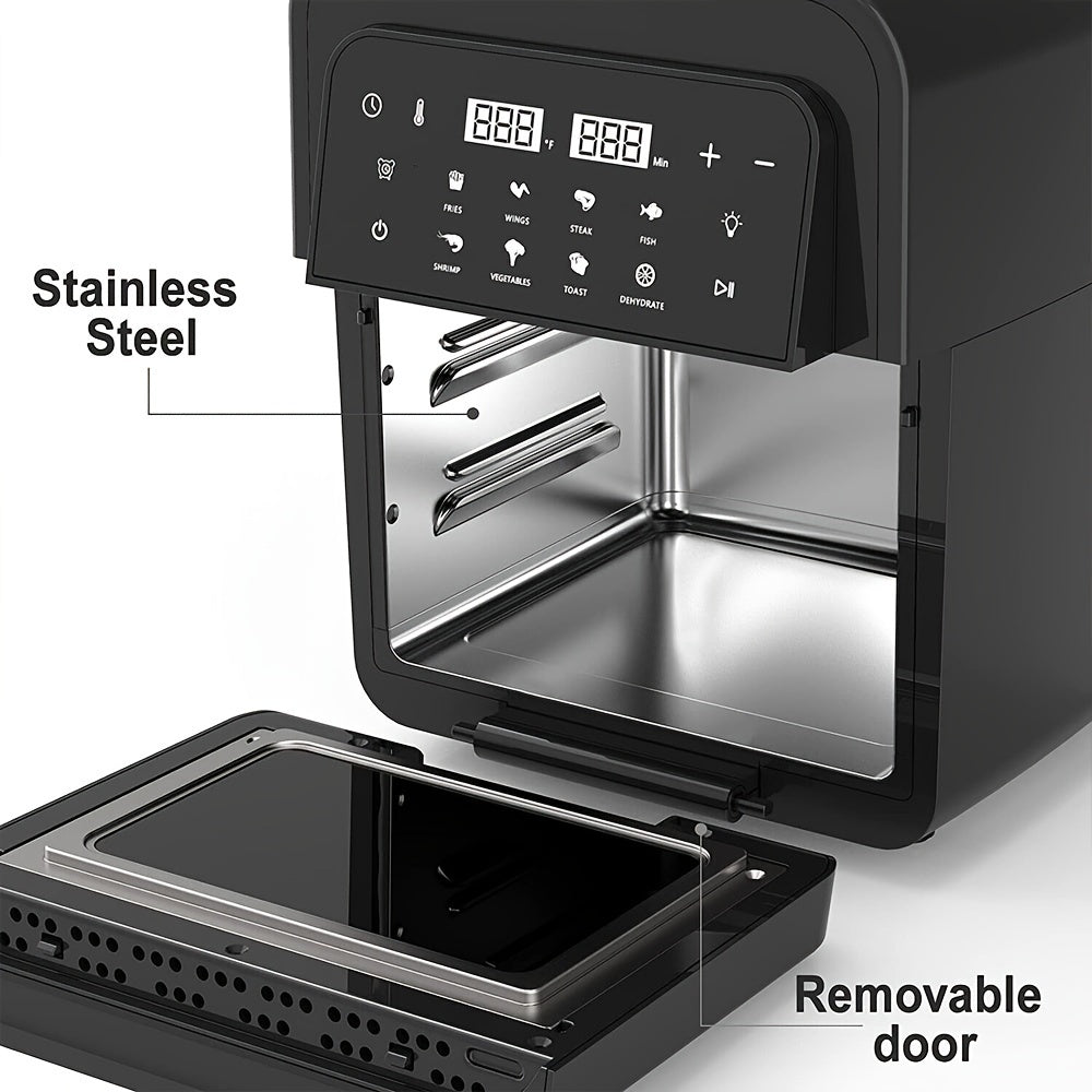 6.5 Quart Air Fryer Electric Hot Airfryers Oven Oil Free Cooker with 8 Presets, Digital LCD Touch Screen, Non-Stick Basket