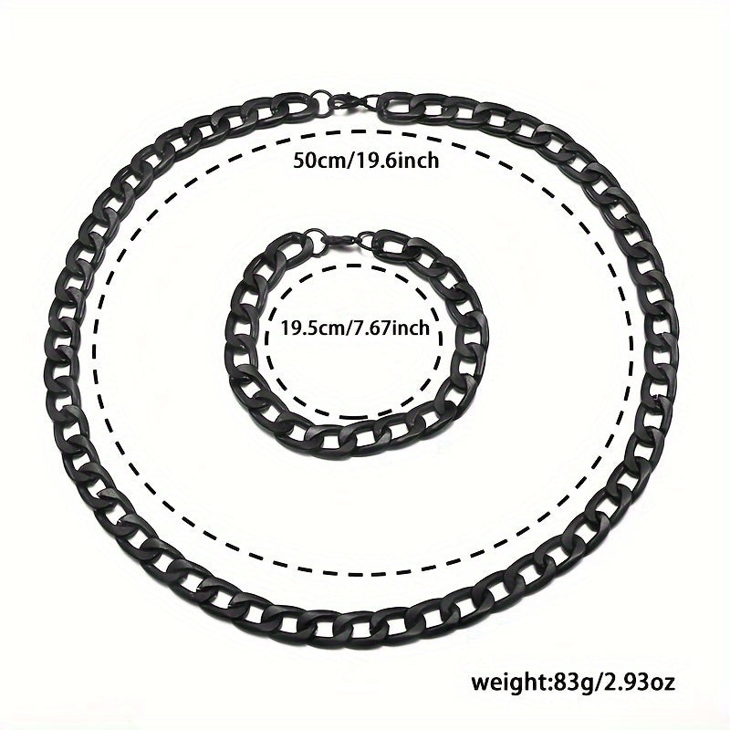 3pc Men's Luxury Round Dial Steel Strip Quartz Watch - Personalized