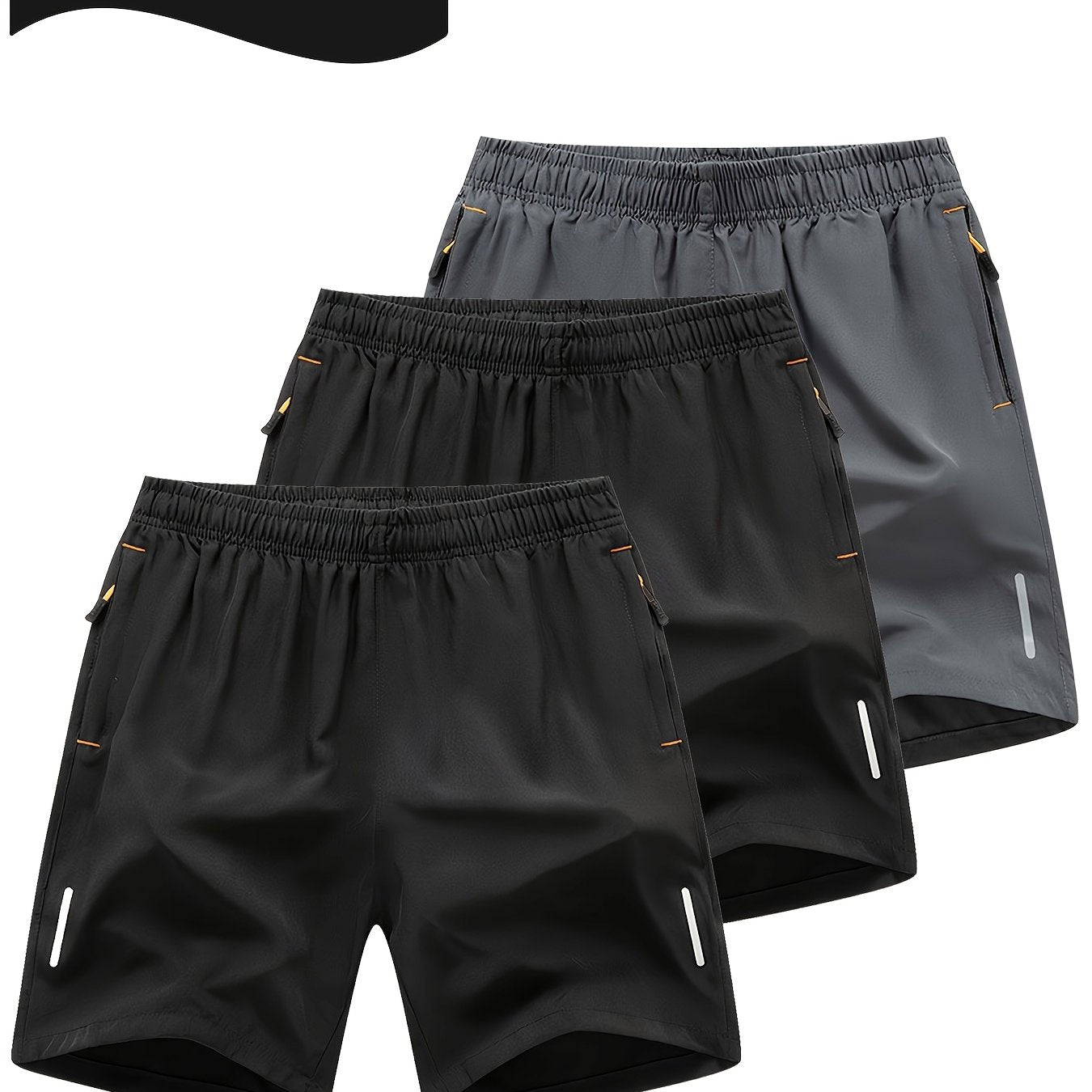 Men'S Three-Piece Set of Casual Sports Shorts