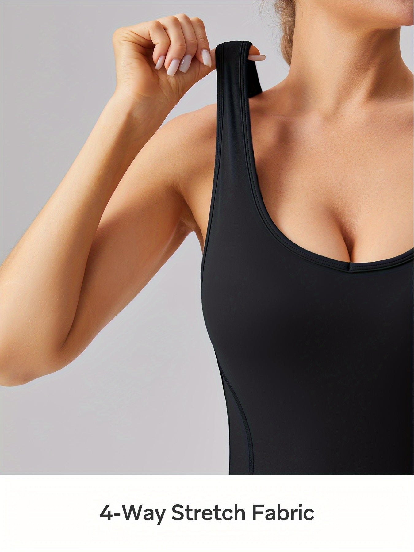 AFZ Women Removable Padded Bra Workout Jumpsuit Sportswear