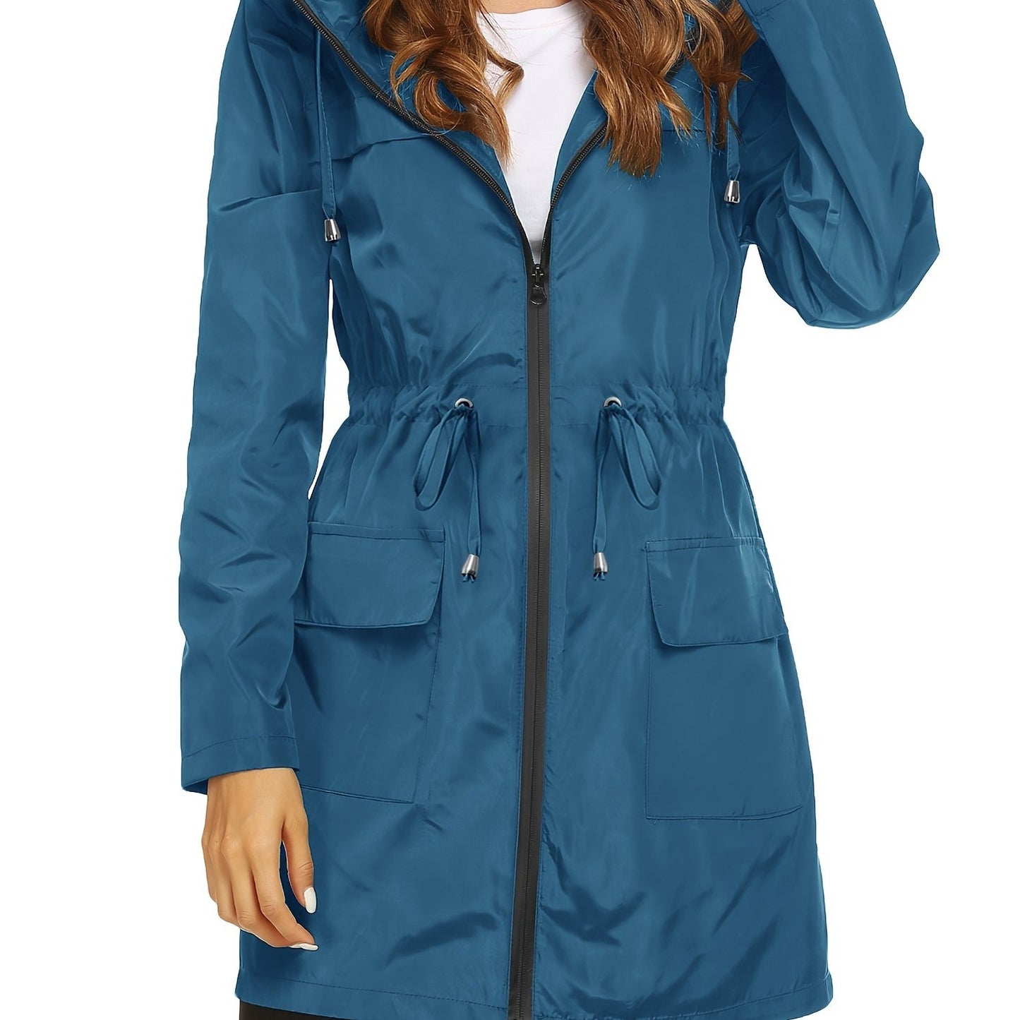 BASHAFO Hooded Raincoat Lightweight Portable Rainy Season