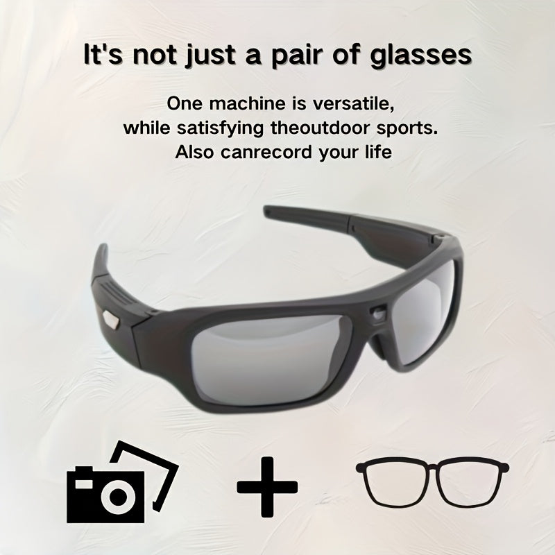 4K HD Smart Glasses Camera USB Rechargeable 180-Min Battery Life