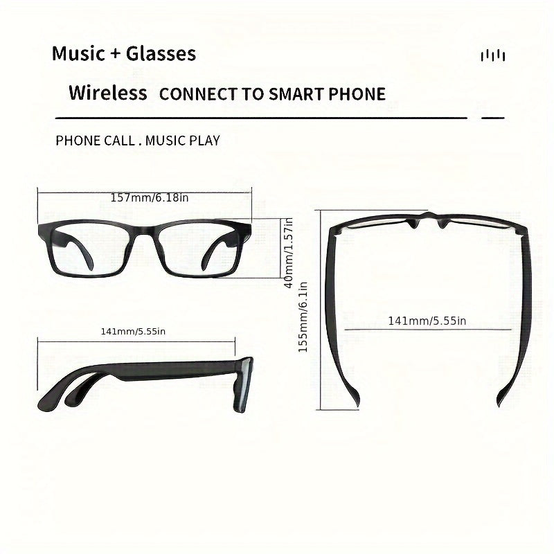 Smart Glasses With Blue Light Filtering And Low Latency Audio
