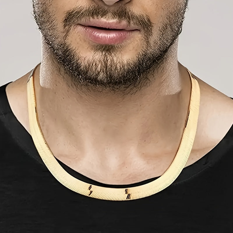 Classic Golden Chain Necklace for Men Elegant Jewelry