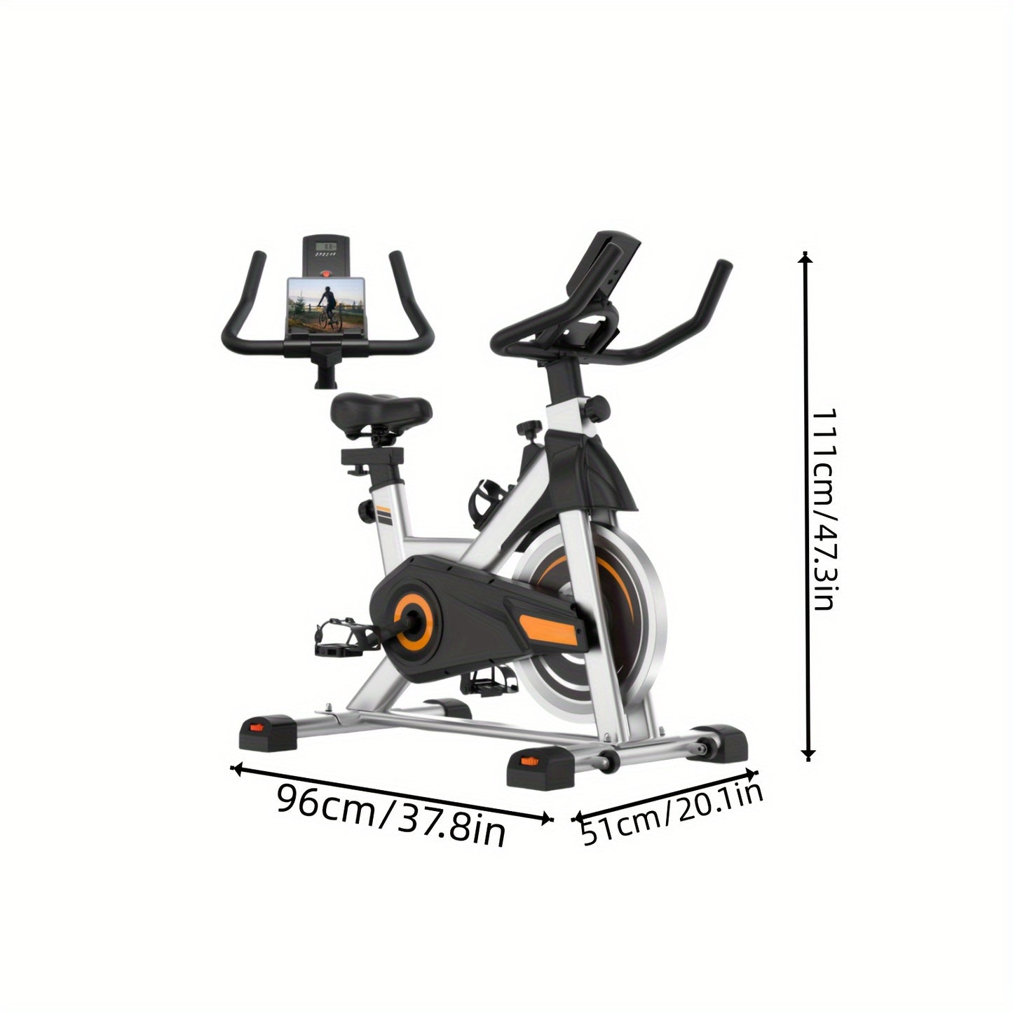 Stationary Cycle Bike With Digital Display And Comfortable Seat
