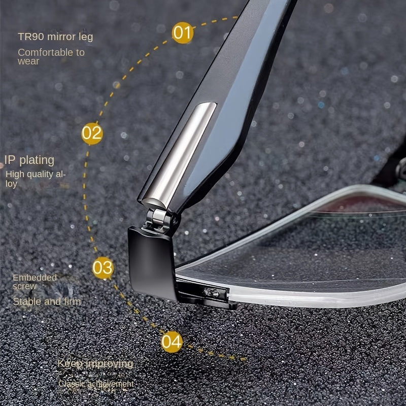 1pc Elegant TR90 Photochromic Progressive Multifocal Glasses