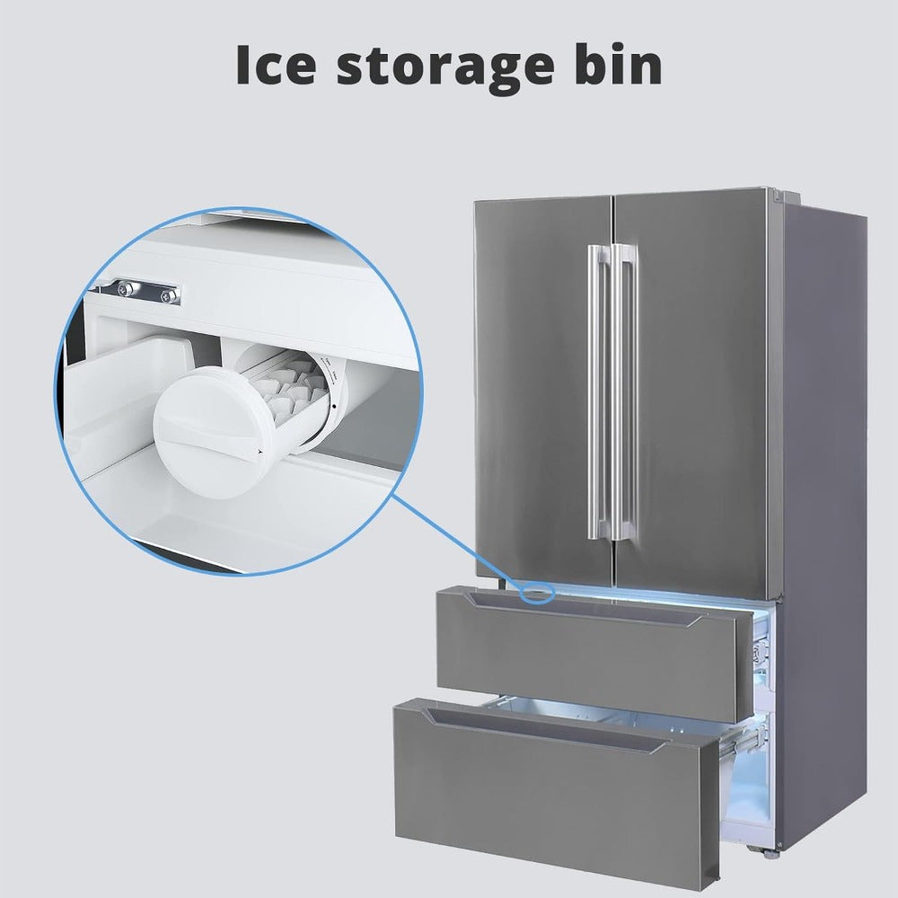 22.5 Cu.Ft Stainless Steel Refrigerator - Counter-Depth Design