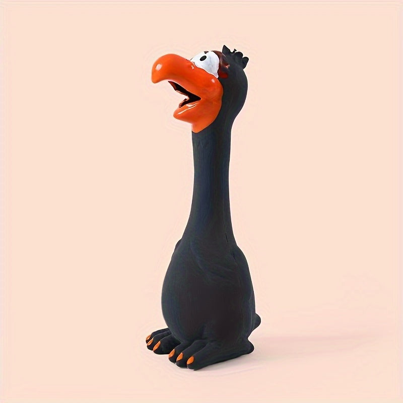 3Pcs Squeaky Chicken Dog Toys Durable Rubber Duck Chew Toys With Screaming Sound Bite Resistant Teeth Grinding Interactive Pet Play For All Breeds