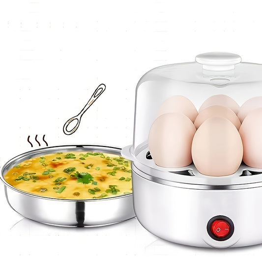 1pc Stainless Steel Electric Egg Cooker for Easy Boiled Eggs