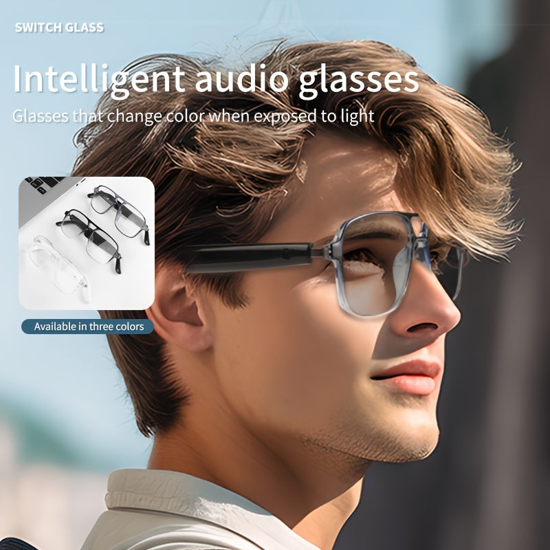 Smart Audio Color-Changing Glasses, Built-In Microphone And Speaker