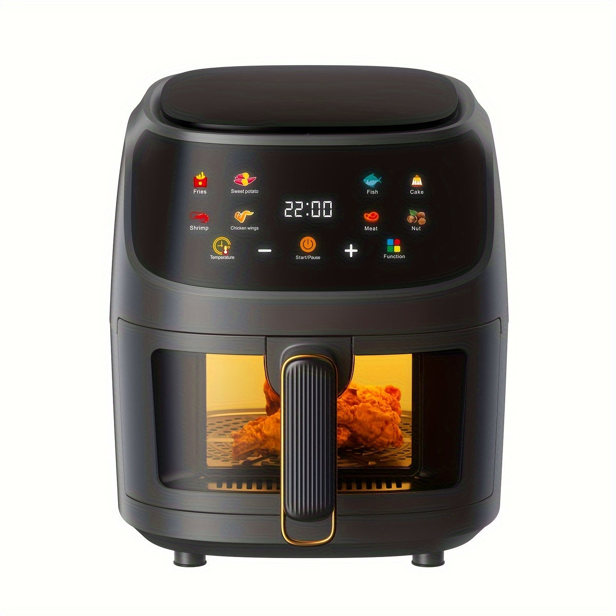 Electric Air Fryer Oven with Smart Cooking Programs, Large Capacity Multifunctional Touch Control