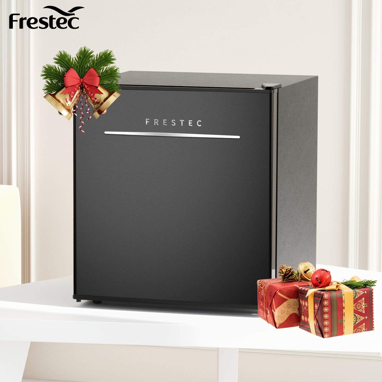 Frestec 3.5 Cubic Feet Mini Fridge With Freezer Compartment