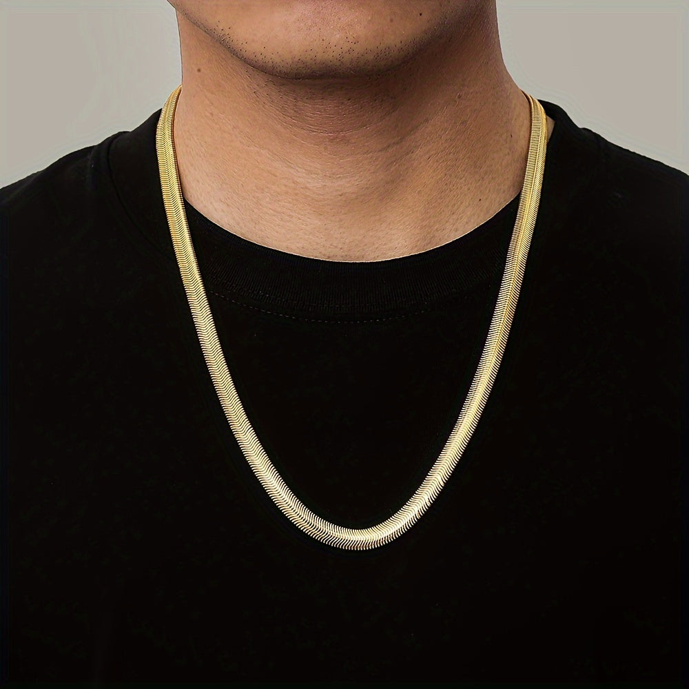 Classic Golden Chain Necklace for Men Elegant Jewelry