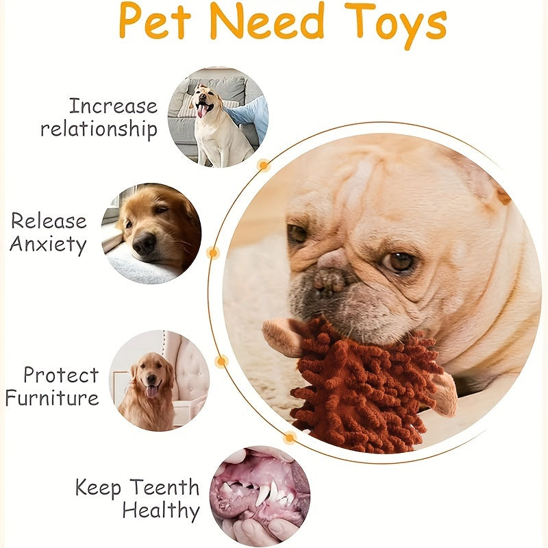 6 Pack Durable Pet Squeak Toys No Stuffing Plush Dogs Chew Toy for Small Medium Large Breed Chewers Squeaky Interactive Teething Toy Tough Puppy Supplies Best Birthday Gift for Dog Lovers