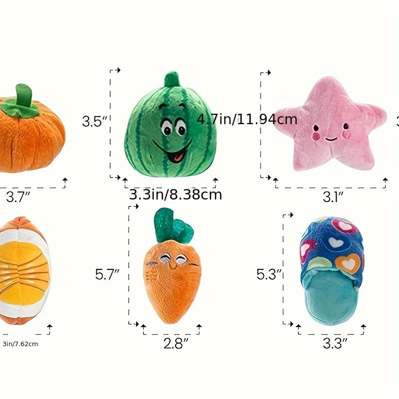 Nocciola 12 Pack Dog Squeaky Toys Plush Small Dog Toys with Squeakers for Small and Medium Size Dogs with Carrying Bag