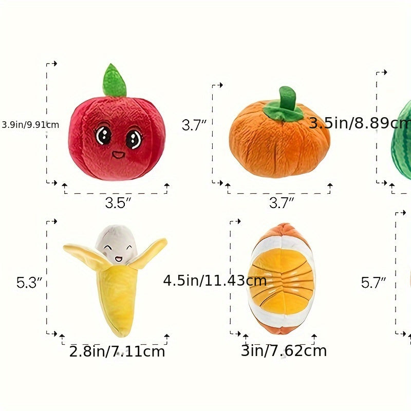 Nocciola 12 Pack Dog Squeaky Toys Plush Small Dog Toys with Squeakers for Small and Medium Size Dogs with Carrying Bag