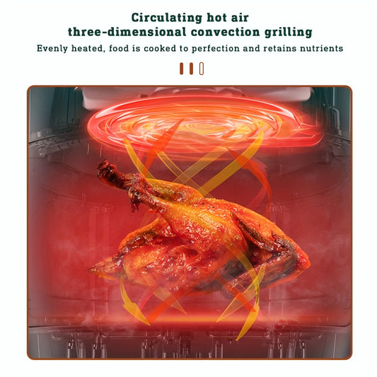 Smart Electric Air Fryer - Large Capacity with Visual Window