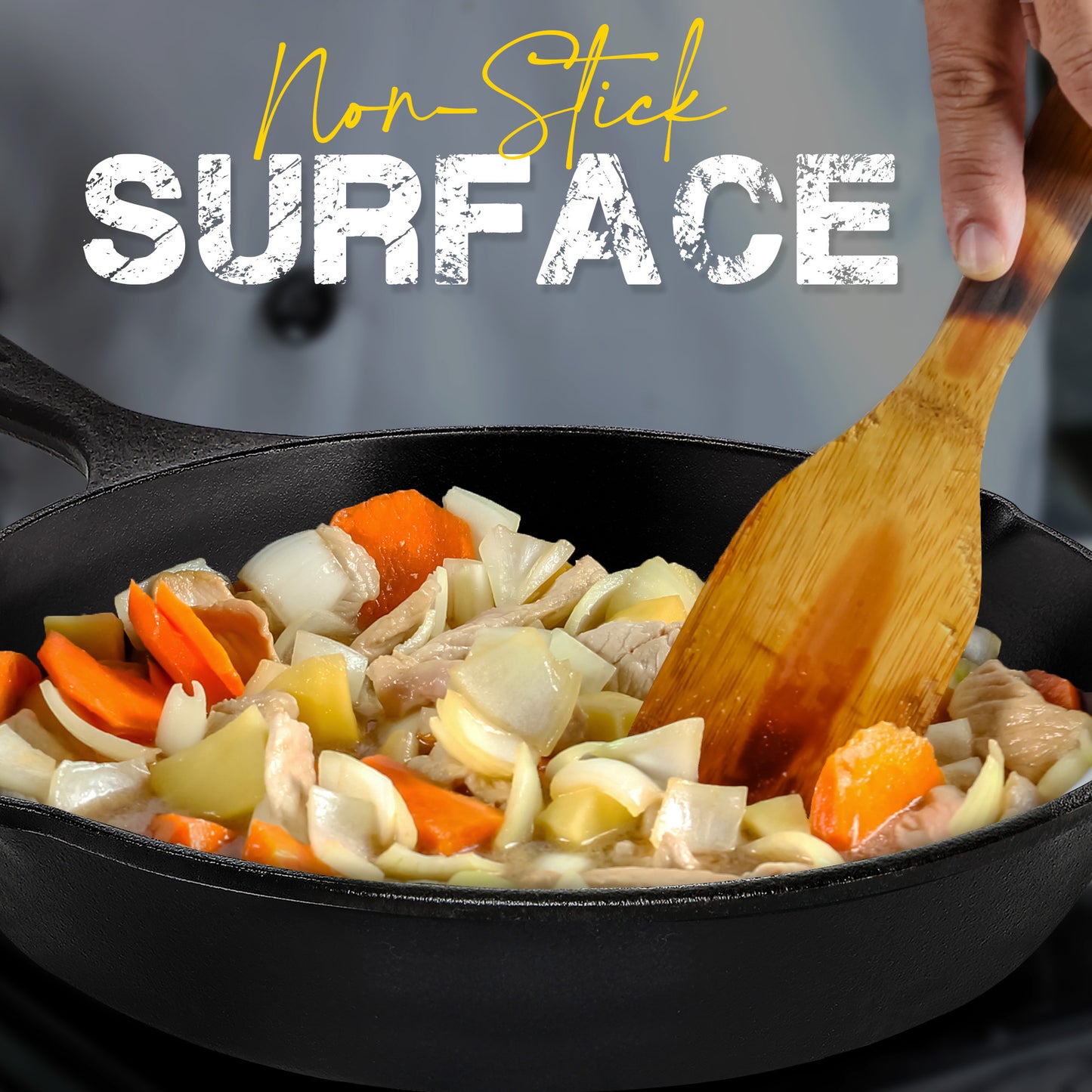 Utopia Kitchen Pre-Seasoned Cast Iron Skillet 3 Piece Set