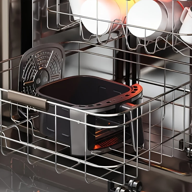 Electric Air Fryer Oven with Smart Cooking Programs, Large Capacity Multifunctional Touch Control