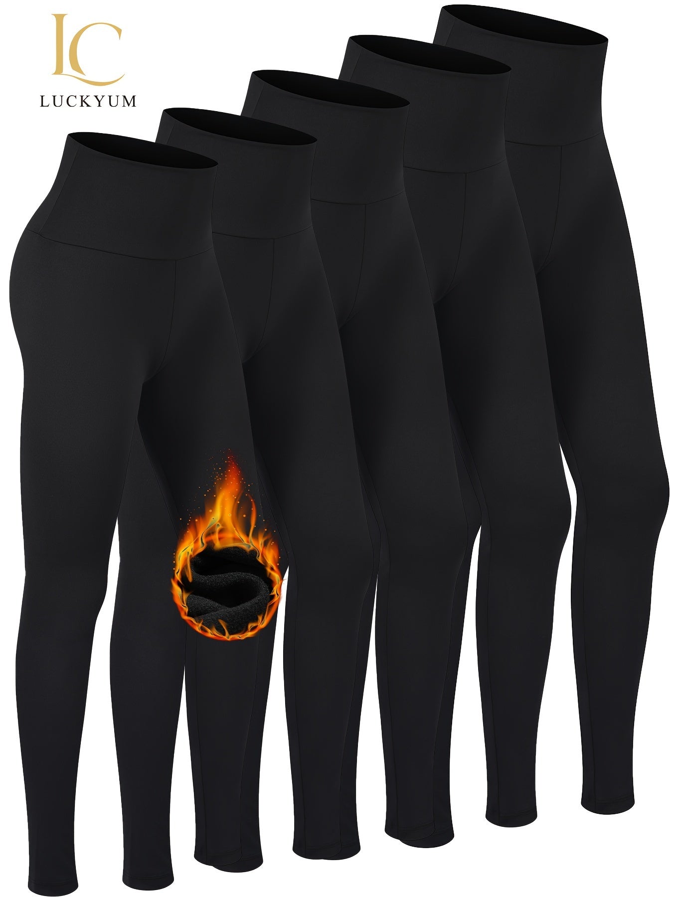 Warm Thermal High Waisted Leggings by Dynamic Deals Direct