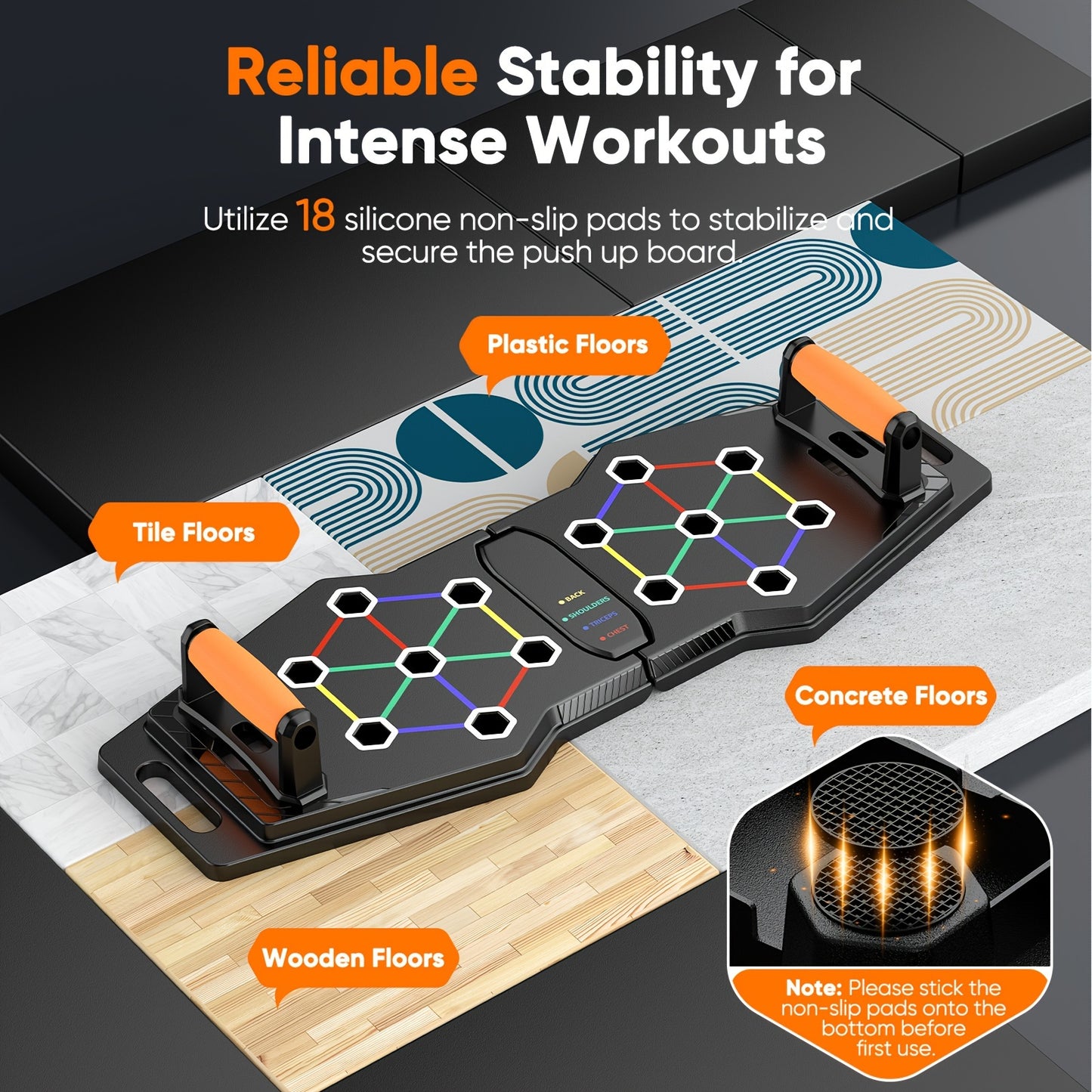 Foldable Push Up Board, 25-In-1 Multifunction Gym Equipment