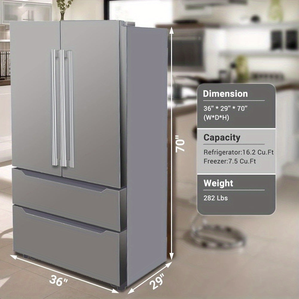 22.5 Cu.Ft Stainless Steel Refrigerator - Counter-Depth Design