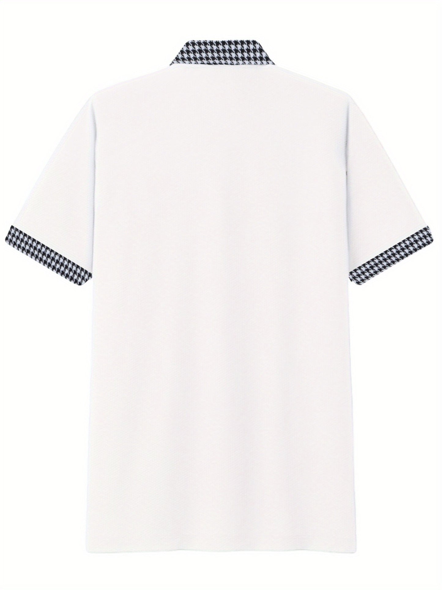 Stylish and Comfortable Men's Plus Size Plaid Polo Shirt