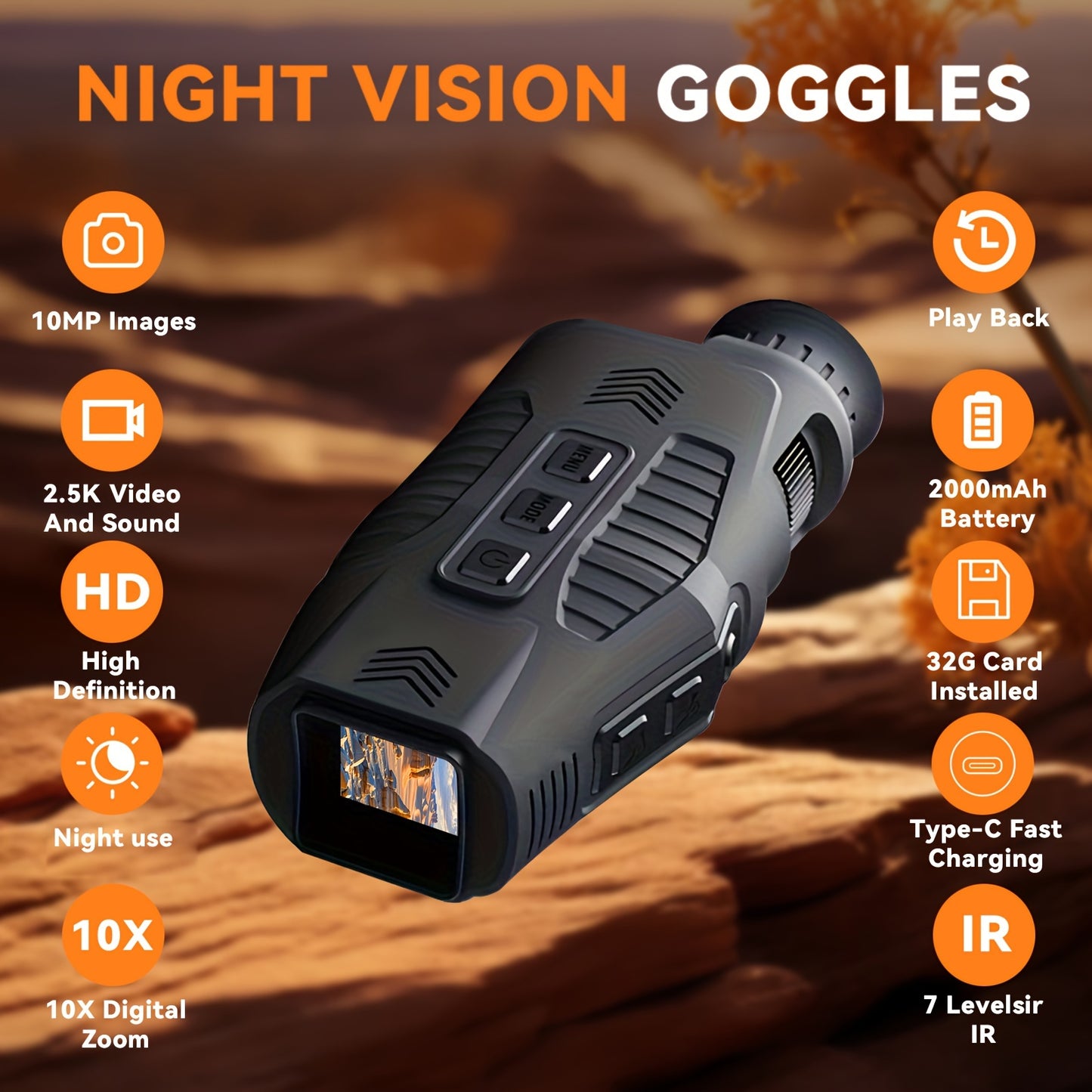 Stealth Vision Night Vision Monocular for Outdoor Adventures