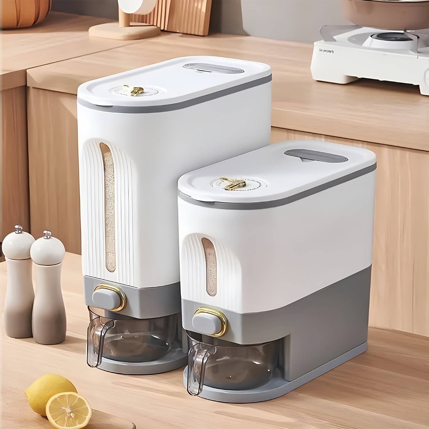 Dynamic Deals Direct Rice Dispenser With Measuring Cup