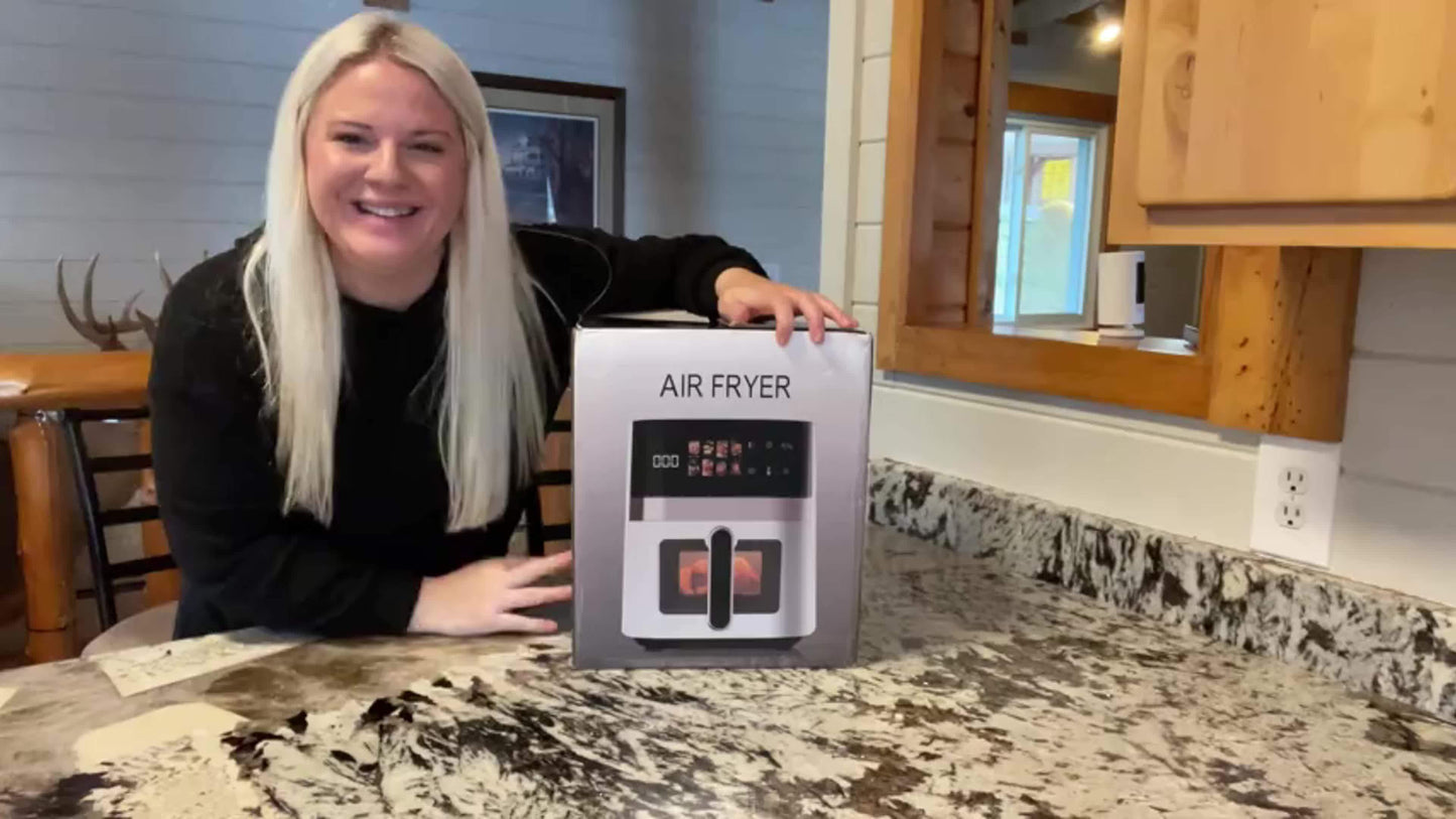 5-Quart Large Capacity Air Fryer With 8 One-Touch Preset Functions