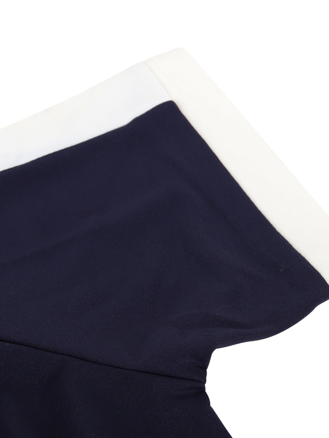 Men's Classic Retro Striped Shirt - Short Sleeve Navy Blue